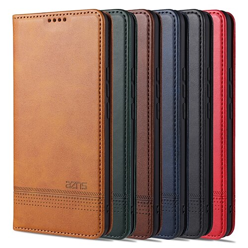 

Phone Case For Vivo Full Body Case Vivo Y53 Vivo Y51 vivo y73 vivo X50 Pro vivo X50 vivo Z6 vivo Y17 / Y3 vivo X60 vivo X60 Pro Card Holder with Stand Dustproof Solid Colored PU Leather