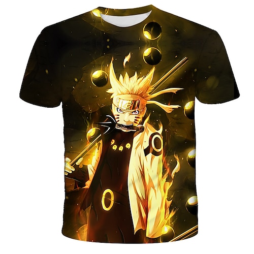 

Naruto T-Shirt Anime 3D Camiseta Para Hombre Mujer Unisexo Adulto Impresión 3D Terileno