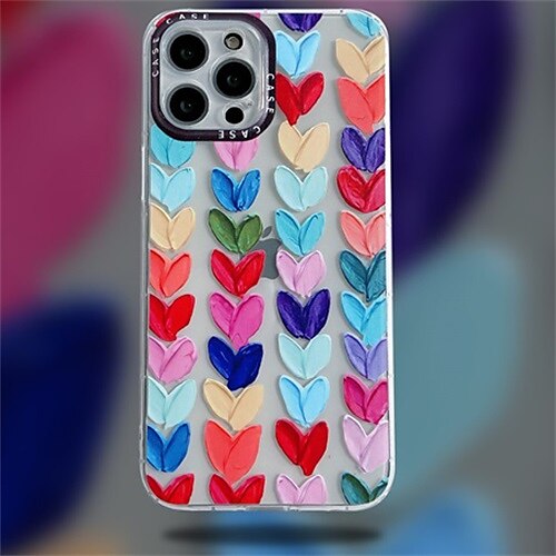 

Phone Case For Apple Back Cover iPhone 12 Pro Max 11 SE 2020 X XR XS Max 8 7 Shockproof Dustproof Heart TPU