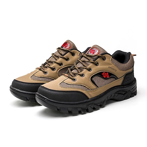 

Men's Trainers Athletic Shoes Sporty Look Sporty Casual Classic Outdoor Athletic Hiking Shoes Suede Synthetics Warm Non-slipping Height-increasing Black Khaki Color Block Winter Fall