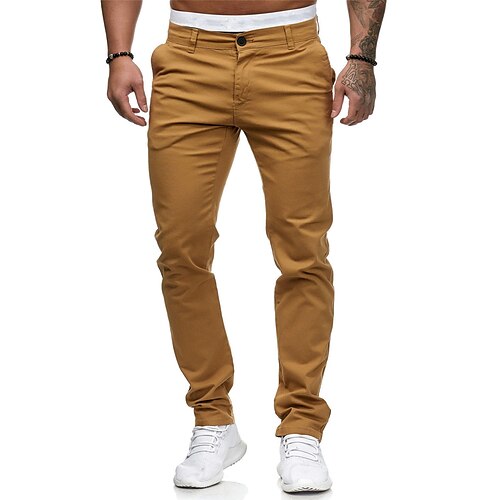 

Men's Jogger Pants Hiking Pants Trousers Outdoor Breathable Sweat wicking Wear Resistance Scratch Resistant Pants / Trousers Bottoms Navy Yellow Blushing Pink khaki White Fishing Climbing Running M L