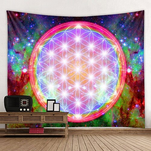 

Psychedelic Bohemian Mandala Wall Tapestry Art Deco Blanket Curtain Hanging Home Bedroom Living Room Decoration
