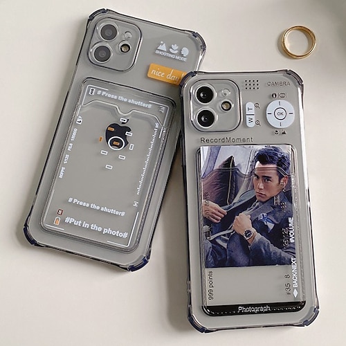 

Phone Case For Apple Back Cover iPhone 14 Pro Max 14 Plus 13 12 11 Pro Max Mini X XR XS Card Holder Dustproof Shockproof Graphic TPU