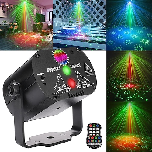 60 Muster Lichteffekt RGB LED Laser DJ Projektor Disco Party Bühnenbeleuchtung 