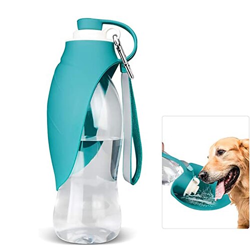 

Dog Water Bottle for Walking, Pet Water Dispenser Feeder Container portable with Drinking Cup Bowl Outdoor Hiking, Travel for Puppy, Cats, Hamsters, Rabbits and Other Small Animals 20 OZ
