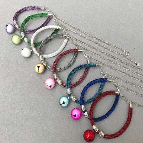 

Dog Cat Pets Collar Adjustable Steel Stainless Red White 1pc
