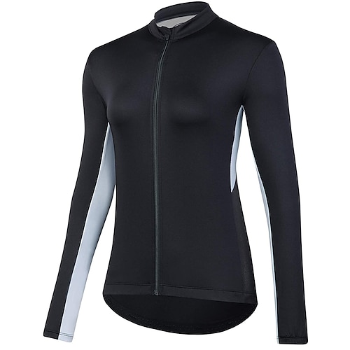 

21Grams Mulheres Manga Longa Camisa para Ciclismo Vermelho Vinho Preto Bloco de cor Moto Blusas Ciclismo de Montanha Ciclismo de Estrada Elastano Poliéster Respirável Secagem Rápida Pavio Humido