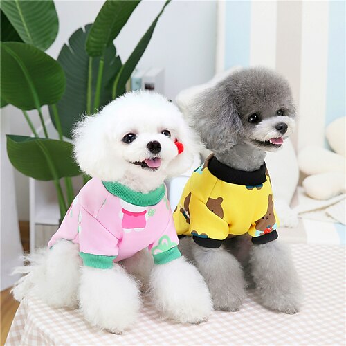 

Dog Cat Sweatshirt Ice Cream Fruit Animal Cute Sweet Dailywear Casual / Daily Winter Dog Clothes Puppy Clothes Dog Outfits Warm Black and Purple Pearl Pink Purple Sweatshirts for