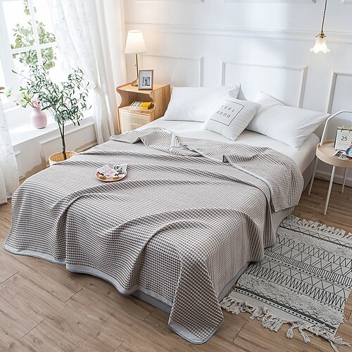 

Fleece Bed Blankets Throw Queen/Full Size Grey Anti-Static Plush Fuzzy Soft Blanket Microfiber Cozy Luxury Blanket Microfiber 200230cm