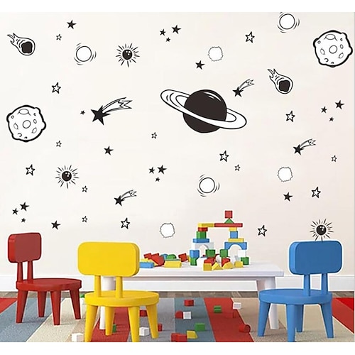 

- wall art decorative decor sticker decal for nursery, kids and teens, bedroom - dinosaurs wall decal set | large | white | select your color