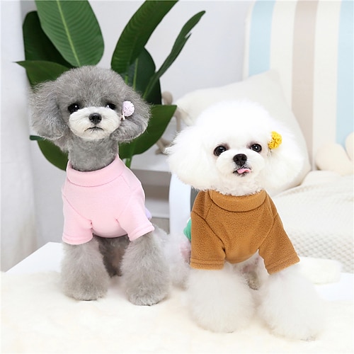 

Dog Cat Sweater Color Block Animal Cute Sweet Dailywear Casual / Daily Winter Dog Clothes Puppy Clothes Dog Outfits Warm Purple Green Costume for Girl and Boy Dog Plush S M L XL XXL