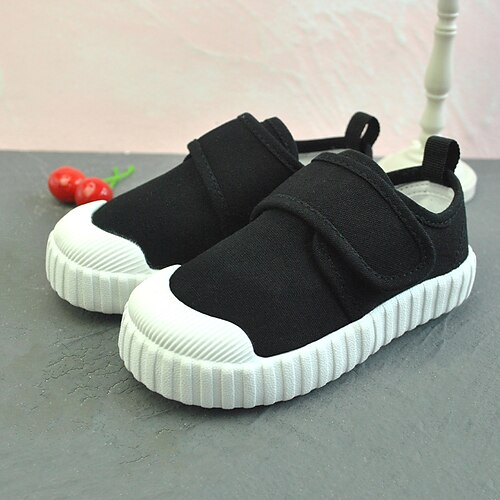 

Boys' Girls' Sneakers Sports & Outdoors Flat Lightweight Canvas Walking Breathability Casual / Daily Classic Sneakers Little Kids(4-7ys) Daily Home Fitness & Cross Training Shoes Indoor Gray Black