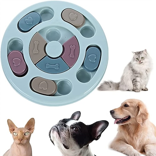 

jouet de puzzle pour chien gâterie interactive jeu de puzzle mangeoires lentes pour chien pour réduire l'ennui et l'anxiété pour les chiots entraînement iq