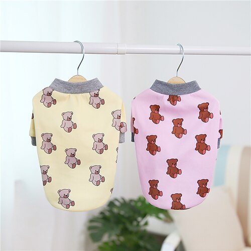 

Dog Cat Sweatshirt Animal Cute Sweet Dailywear Casual / Daily Winter Dog Clothes Puppy Clothes Dog Outfits Warm Yellow Pink Sweatshirts for Girl and Boy Dog Plush S M L XL XXL