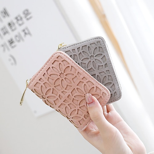 

1 PC Change Purses Credit Card Holders Credit Card Holder Wallet Other Material PU Leather Name Card Holder Waterproof Pocket Multi Function for Women