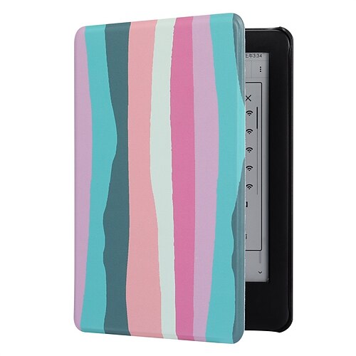 

Tablet Case Cover For Amazon Kindle Paperwhite 6'' 10th 2018 Kindle PaperWhite 4 3 2 Dustproof Shockproof Lines / Waves Color Gradient TPU