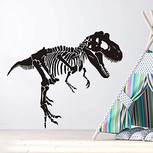 

large skeleton t-rex dinosaur wall decal ancient park animal zoo dino wall sticker home decor kids room nursery decor 57x66cm