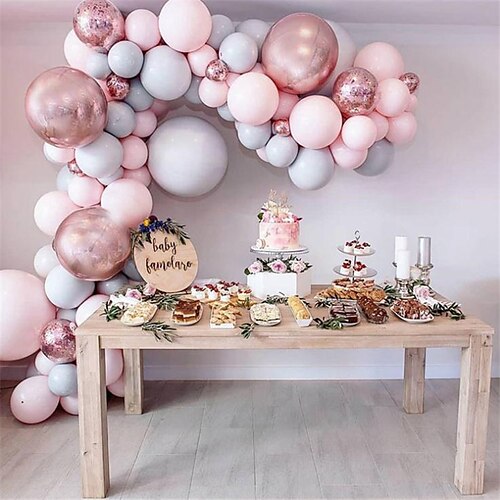 

169pcs Thema Macaron Latexballon Geburtstagsdekoration Partyzubehör Hochzeitsdekoration Ballonset