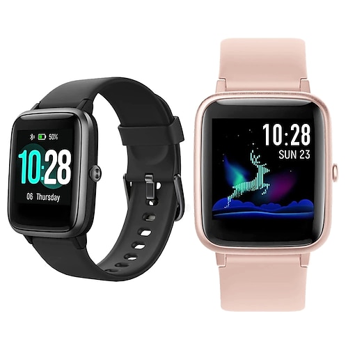 

ID205L Smart Watch 1.3 inch Smartwatch Fitness Running Watch Pedometer Call Reminder Activity Tracker Compatible with Android iOS Women Men Step Tracker IP68 35mm Watch Case / Sleep Tracker / >480