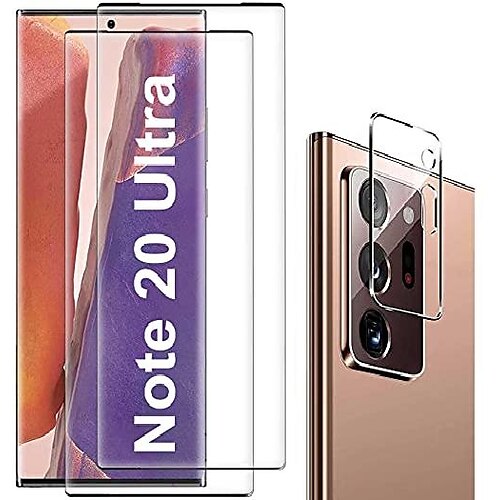 

[22 pack] galaxy note 20 ultra screen protector, hd clear tempered glass, ultrasonic fingerprint support, 3d curved, scratch resistant, bubble-free for galaxy note 20 ultra 5g glass screen protector