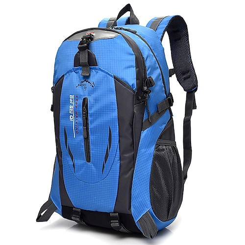 

55 L Hiking Backpack Rucksack Breathable Straps - Rain Waterproof Quick Dry Wear Resistance High Capacity Outdoor Hiking Camping Travel Nylon Red Fuchsia Blue