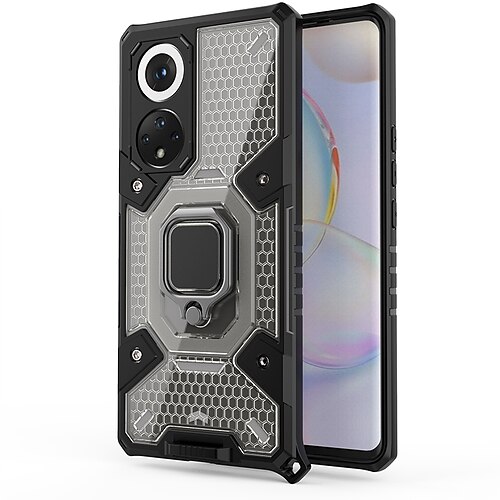 

Phone Case For Huawei Back Cover Honor 50 Pro Honor 50 Honor 50 SE HUAWEI P50 Huawei P50 Pro Shockproof Dustproof Ring Holder Solid Colored TPU