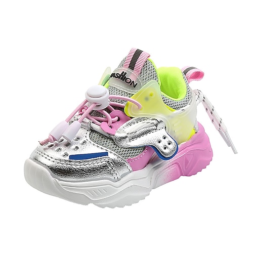 

Boys Girls' Trainers Athletic Shoes Daily Sports Outdoors Casual School Shoes Mesh PU Shock Absorption Toddler(2-4ys) School Daily Outdoor Exercise Running Shoes Walking Shoes Black Rosy Pink White