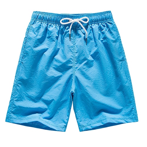 

Herren Bademode Surfshorts Badehose Schwimmshorts kurz Extraleicht(UL) Rasche Trocknung Surfshorts Badeanzug Mit Taschen Mesh-Futter Kordelzug Schwimmen Surfen Strand Wassersport Einfarbig Sommer