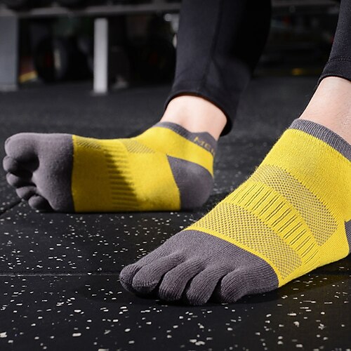 

Women's All 1 Pair Socks Sport Socks / Athletic Socks Sport Comfort Cotton Multi Color Sport Daily Sports Medium Fall Spring Green Yellow Gray