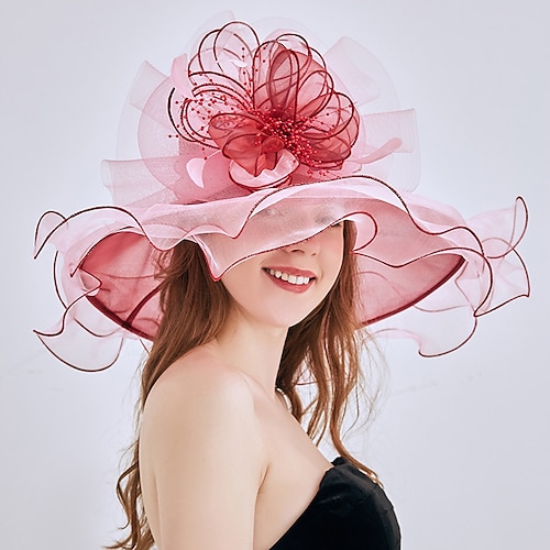 

Hats Fancy Plain Casual Holiday Elegant With Tulle Headpiece Headwear