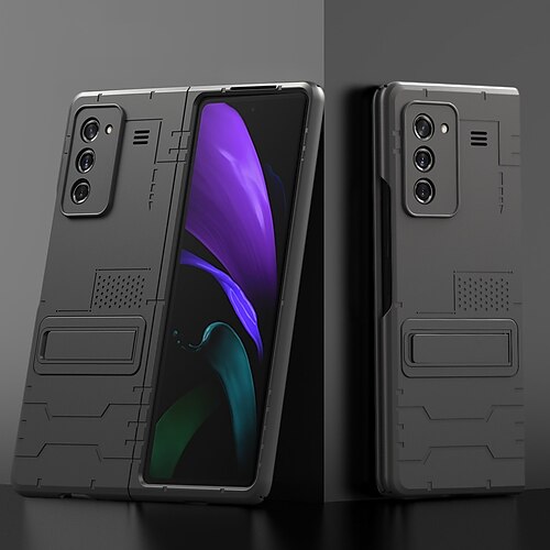 

Phone Case For Samsung Galaxy Back Cover Galaxy Z Fold 2 Shockproof Dustproof with Stand Armor Metal