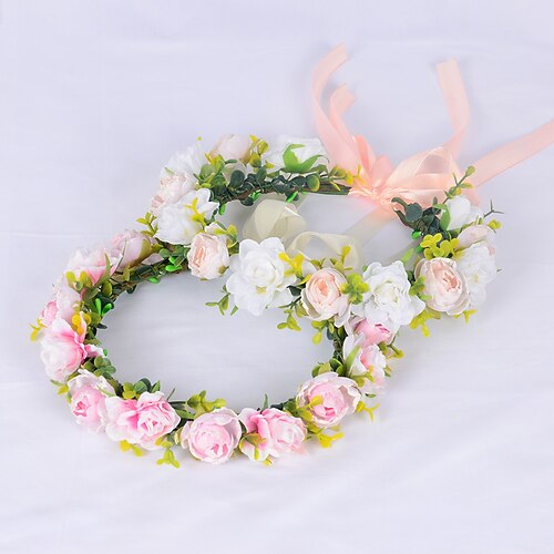 

Wreath Super Fairy Bride Headdress Handmade Simulation Flower Fairy Head Wreath Photography Hair Accessories