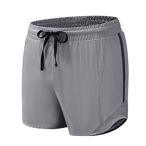 

Women's Running Shorts Mesh Patchwork High Waist Shorts Athletic Athleisure Spandex Breathable Quick Dry Soft Fitness Gym Workout Running Sportswear Activewear Solid Colored Blue Gray Black