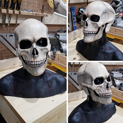 

хэллоуин полная голова череп маска маска скелета костюм на хэллоуин ужас зло зов долга маска шлем с подвижной челюстью шлем