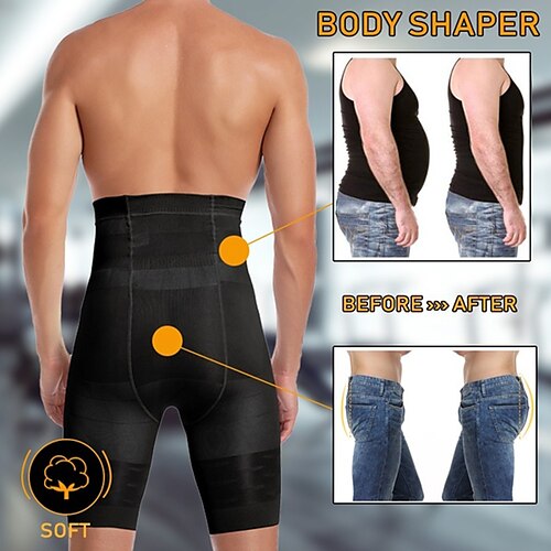 Männer Körper Abnehmen Kurzen Shaper Hohe Taille Trainer Bauch Control Höschen