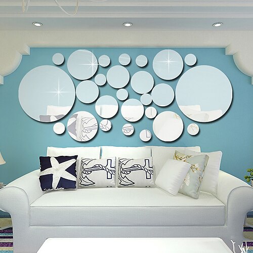 

3D Circle Art Removable Wall Sticker Acrylic Mural Decal Home Room Decor Hot Decorative Stickers