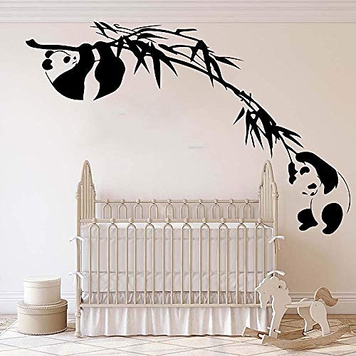 

panda wall stickers murals panda bamboo tree branch wall decals kids room baby nursery asian animal forest jungle panda Removable PVC DIY wall stickers bedroom roommates