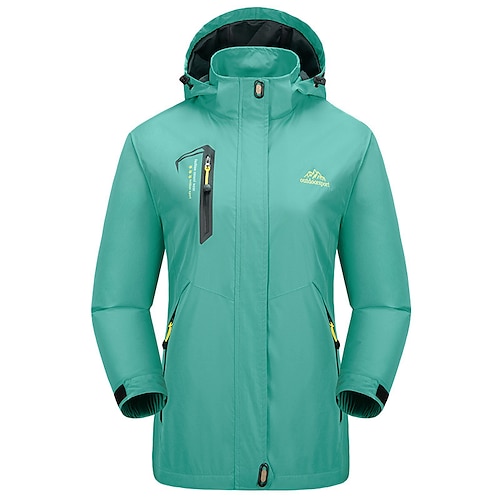 

Women's Hiking Windbreaker Hiking Softshell Jacket Hoodie Jacket Spring Summer Outdoor Waterproof Sun Protection Windproof Quick Dry Jacket Top Fishing Climbing Camping / Hiking / Caving Female black