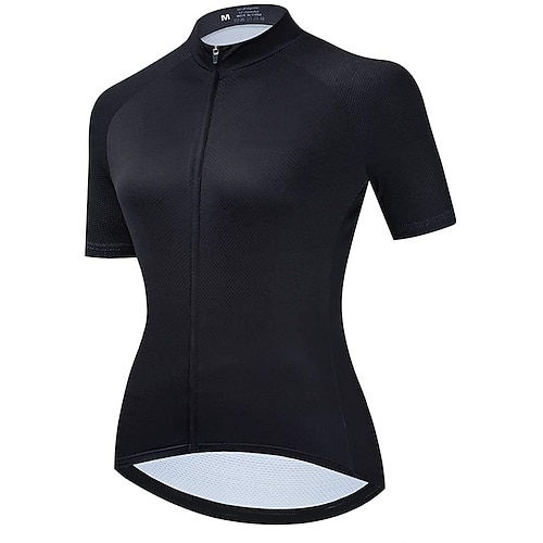 

21Grams Women's Cycling Jersey Short Sleeve Bike Top with 3 Rear Pockets Mountain Bike MTB Road Bike Cycling Breathable Quick Dry Moisture Wicking Reflective Strips White Black Yellow Polyester