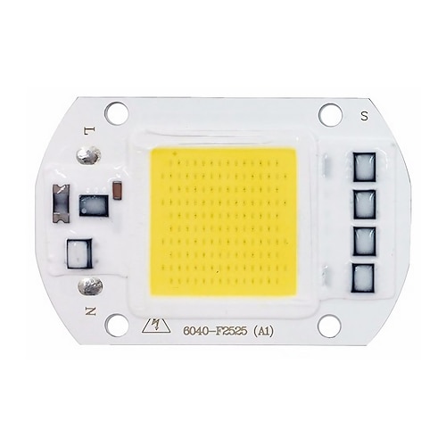 

1Pcs 50W Utral Bright LED COB Chip 110V 220V Input Smart IC for DIY LED Flood Light Warm Cold White