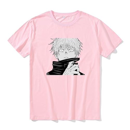 

Inspired by Jujutsu Kaisen Cosplay Costume T-shirt Cartoon Harajuku Graphic Kawaii T-shirt For Men's Women's Adults' Polyester / Cotton Blend