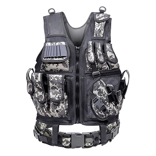 Chaleco Tactico Paintball Airsoft Bolsos Removibles Tactical