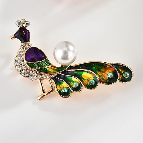 

AAA Cubic Zirconia Brooches Classic Animals Stylish Brooch Jewelry Gold For Daily Date
