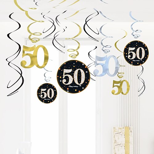 

Birthday Pendant Decoration Party Decoration Spiral 30 50 60 70 Year's