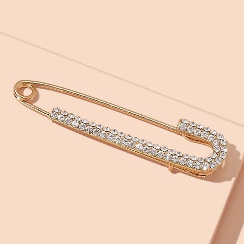 

Brooches Classic Stylish Vintage Classic Holiday Casual / Sporty Imitation Diamond Brooch Jewelry Gold For Daily Wear Vacation Festival