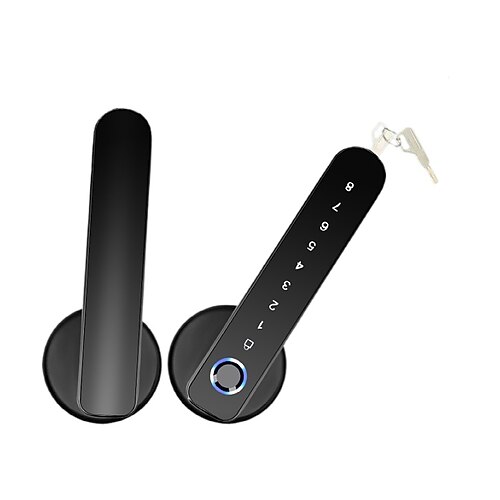 

WAFU wf-017B Tuya smart fingerprint password door handle lock is easy to install and the temporary password can realize remote unlocking