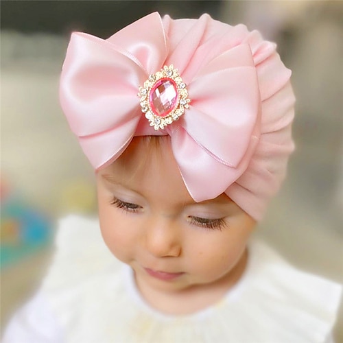 

1pcs Toddler / Baby Girls' Active / Sweet Daily Wear / Casual / Daily Solid Colored Bow Polyester Hats & Caps Blue / Purple / Yellow Kid onesize