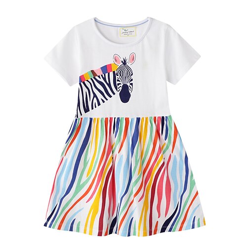 

Girls' Dress Dress Short Sleeve Dress 6913#