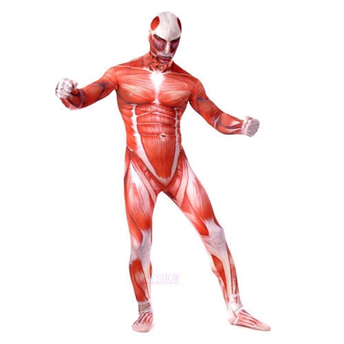 

Halloween Shapewear Attack on Titan One-piece High-Stretch Muscle Shaper Tights Cosplay Anime