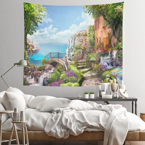 

Landscape Wall Tapestry Art Decor Blanket Curtain Hanging Home Bedroom Living Room Decoration Polyester